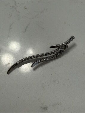 Sparkling Silver Crystal Vine pendant